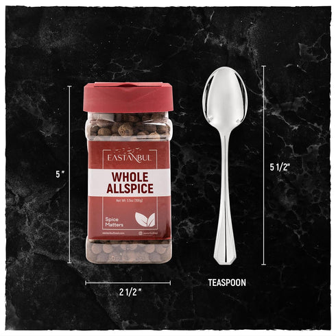 Eastanbul Allspice Berries Whole & Pure 3.5oz, Whole Allspice to be Ground Allspice Berries Whole, Pimento Seeds Jamaican Style, Malagueta Dulce, ...
